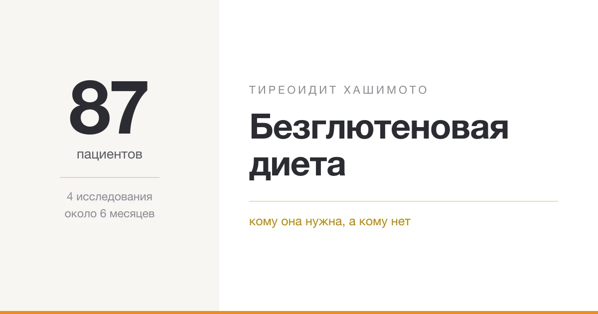 Безглютеновая диета при тиреоидите Хашимото: кому она нужна, а кому нет