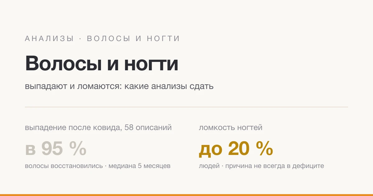Выпадают волосы и ломаются ногти: какие анализы сдать