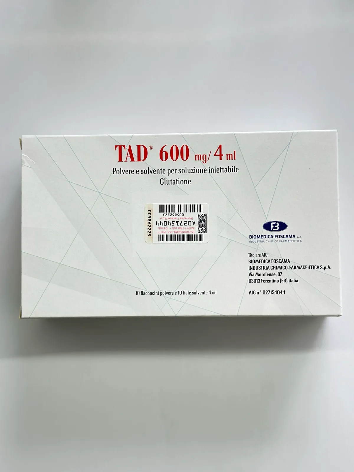 ТАД 10 фл 600 мг/4 мл 3