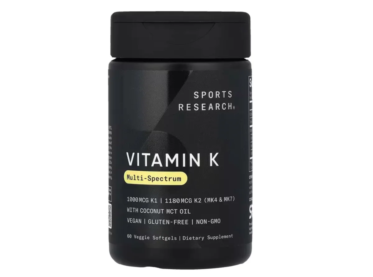Витамин K1+K2 60 циклов в год Sports Research 3