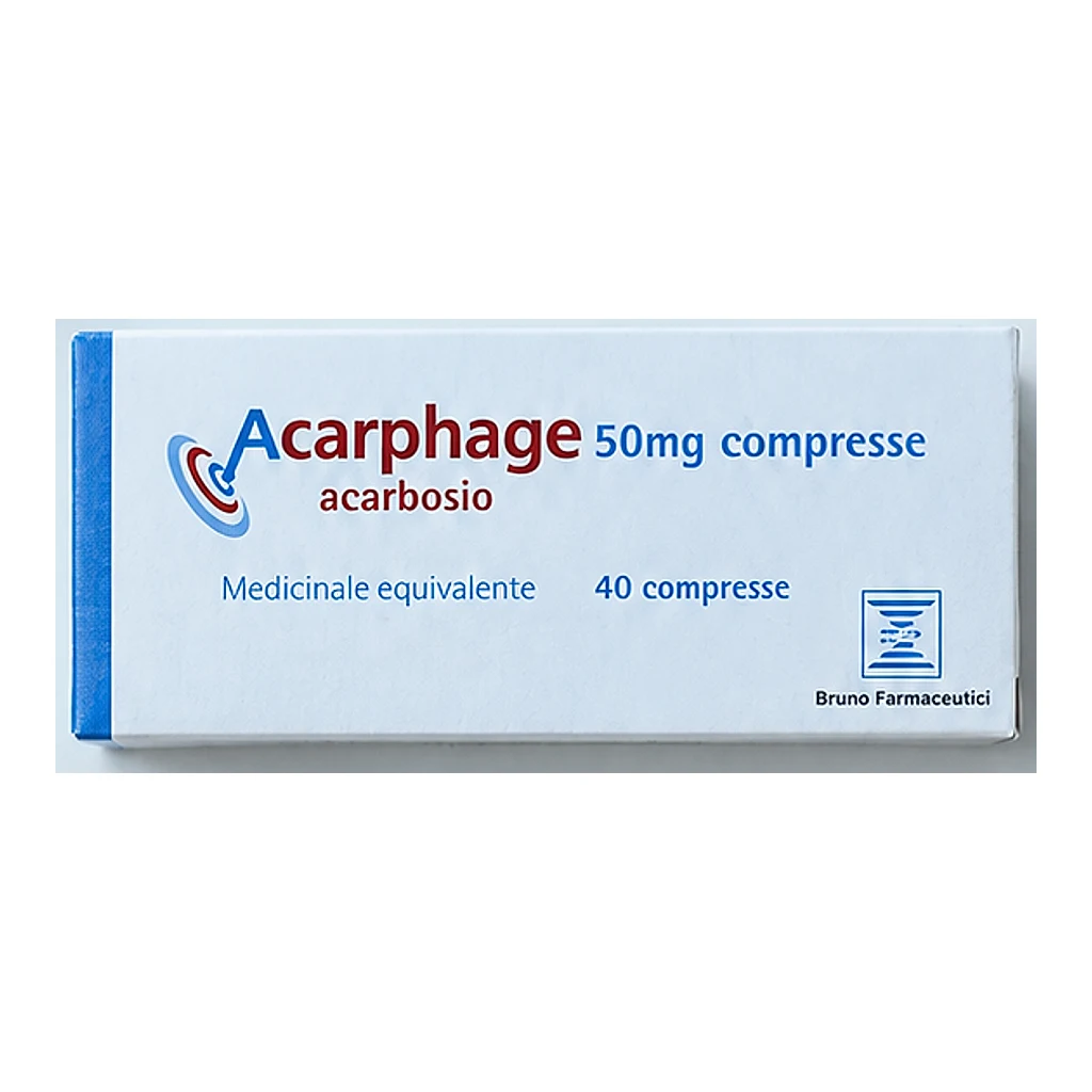 Acarphage (Acarbose) 50 mg tablets