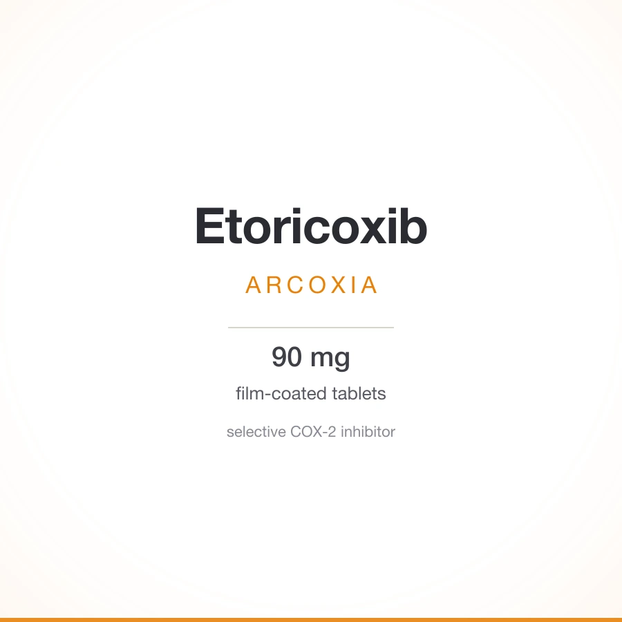 Arcoxia (etoricoxib) 90 mg tablets