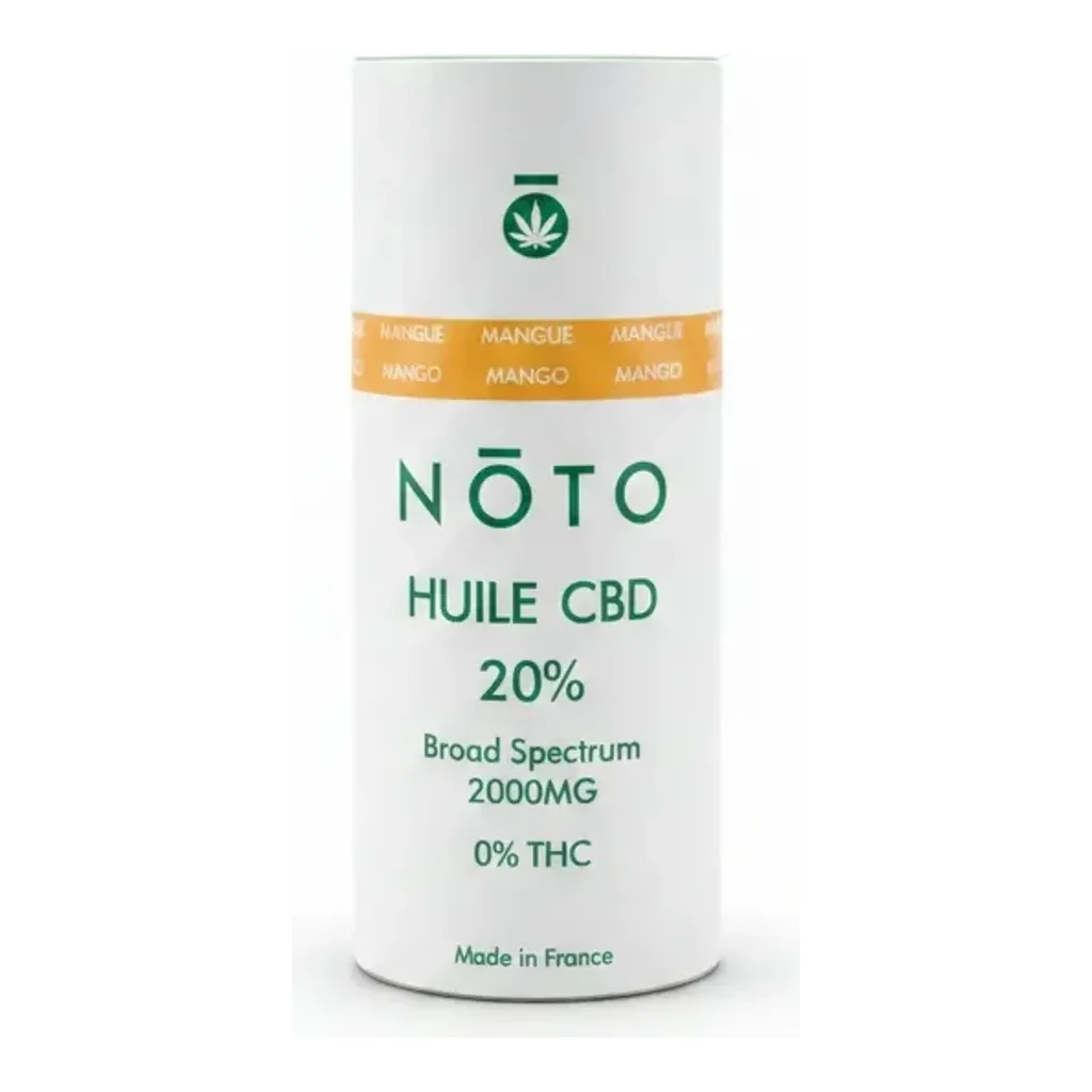 NŌTO Huile CBD 20% Broad Spectrum Mango 2000mg 2