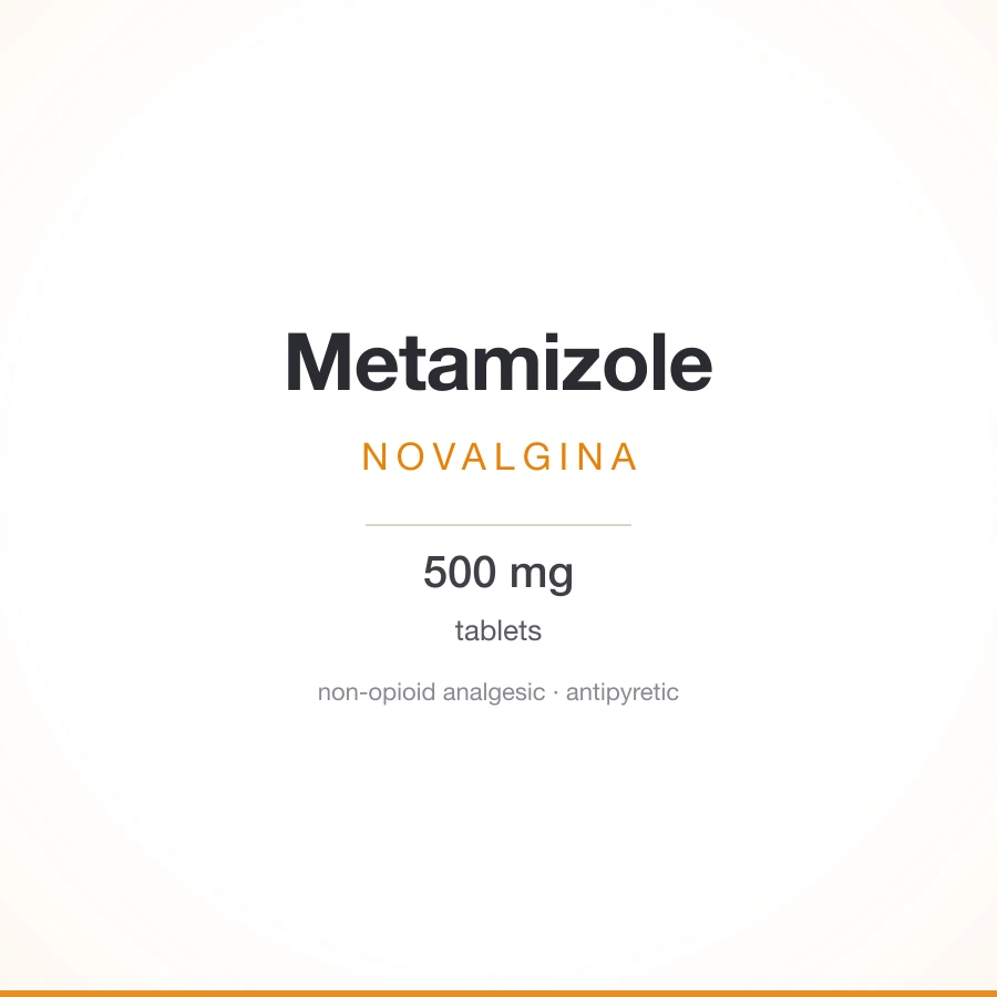 Novalgina (metamizole) 500 mg tablets