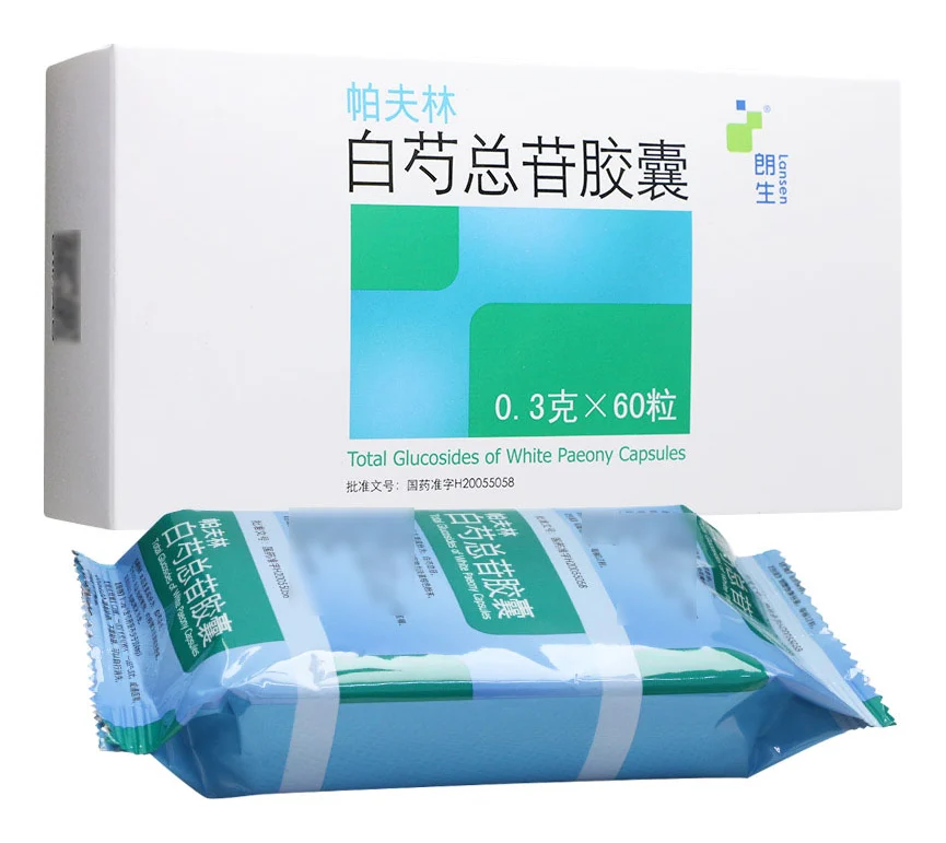 Pafulin total glucosides of paeony capsules 0.3 g, 60 capsules