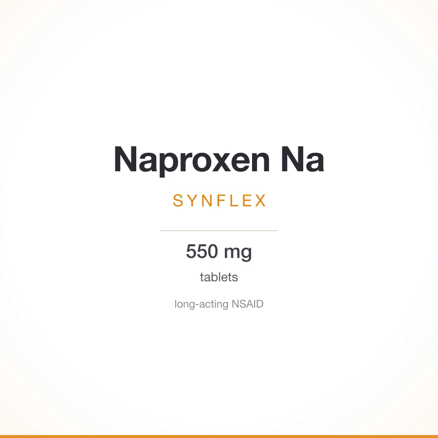 Synflex (naproxen sodium) 550 mg tablets